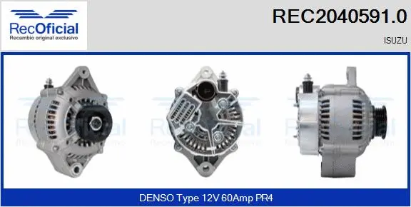 Alternateur RECOFICIAL REC2040591.0