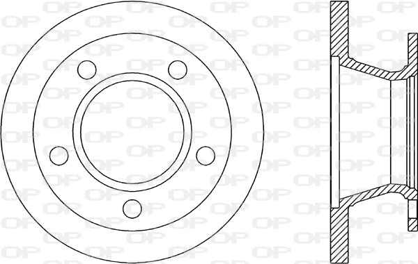Disque de frein OPEN PARTS BDR1304.10