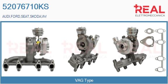 Turbocompresseur, suralimentation REAL 52076710KS