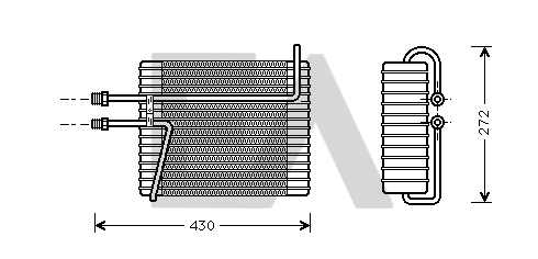 Évaporateur climatisation EACLIMA 43B78002