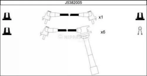 Kit de câbles d'allumage NIPPARTS J5382005