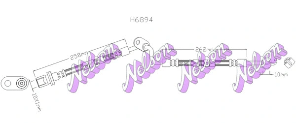 Flexible de frein BROVEX-NELSON H6894