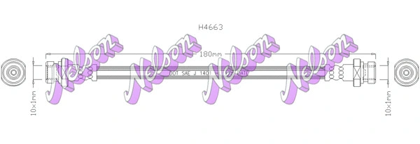 Flexible de frein KAWE H4663