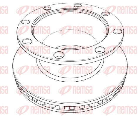 Disque de frein REMSA NCA1216.20