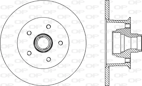 Disque de frein OPEN PARTS BDR1576.10