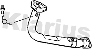 Tuyau d'échappement KLARIUS 301282