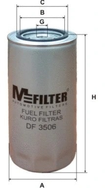 Filtre à carburant MFILTER DF 3506