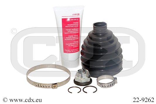 Jeu de joints-soufflets, arbre de commande CDX 22-9262