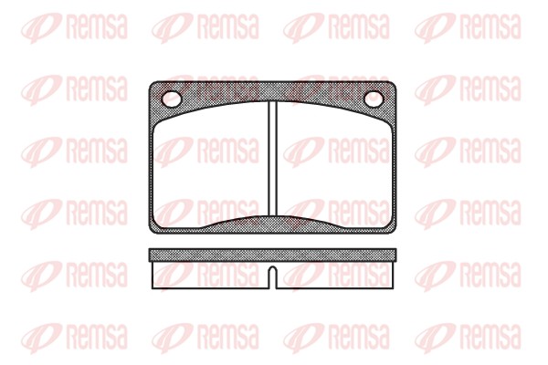 Kit de plaquettes de frein, frein à disque REMSA 0042.30