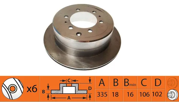 Disque de frein SB BR21130T