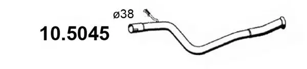 Tuyau d'échappement ASSO 10.5045