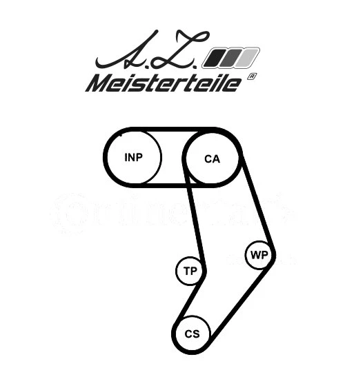 Kit de courroie crantée A.Z. Meisterteile AZMT-30-058-2186