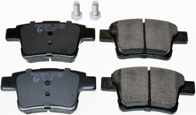 Kit de plaquettes de frein, frein à disque DENCKERMANN B110983