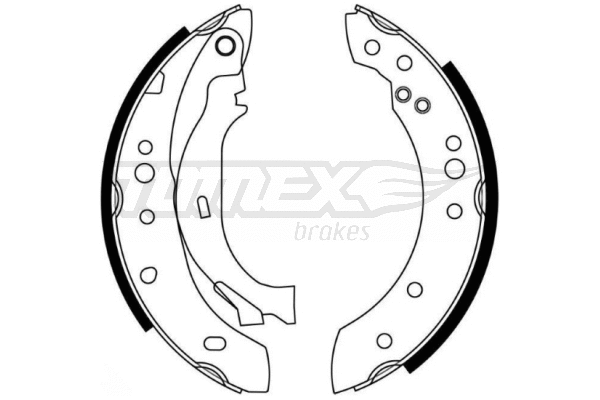 Jeu de mâchoires de frein TOMEX Brakes TX 21-27