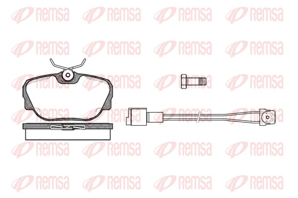 Kit de plaquettes de frein, frein à disque REMSA 0296.02