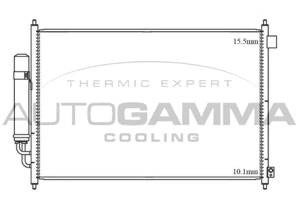 Condenseur, climatisation AUTOGAMMA 105540