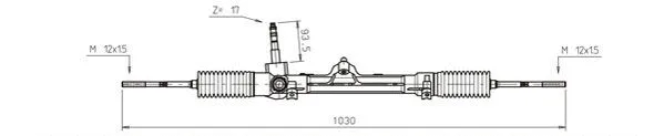 Crémaillère de direction GENERAL RICAMBI FI4112