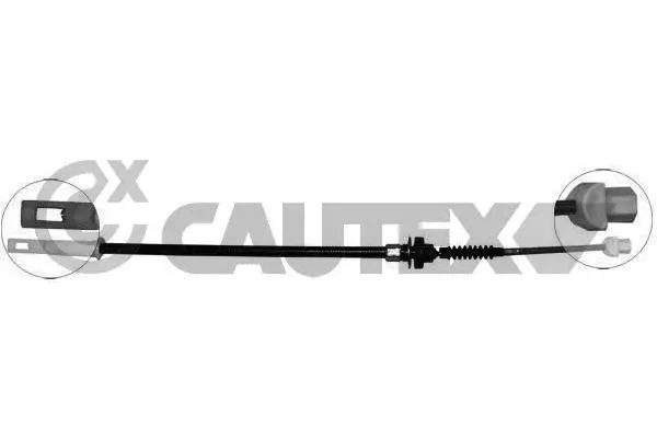 Tirette à câble, commande d'embrayage CAUTEX 765939