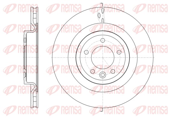 Disque de frein REMSA 61614.10