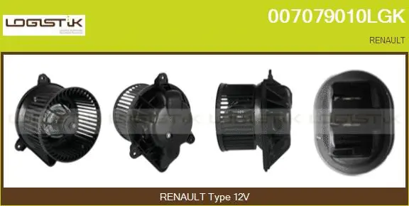 Pulseur d'air habitacle LGK 007079010LGK