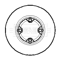 Disque de frein BORG & BECK BBD5861S