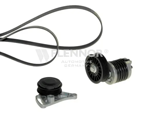 Jeu de courroies trapézoïdales à nervures FLENNOR F905PK1590