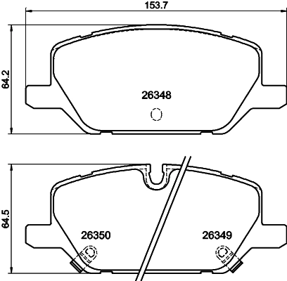 Kit de plaquettes de frein, frein à disque DON PCP2291