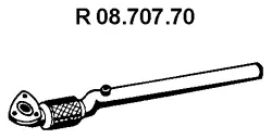 Tuyau d'échappement EBERSPÄCHER 08.707.70