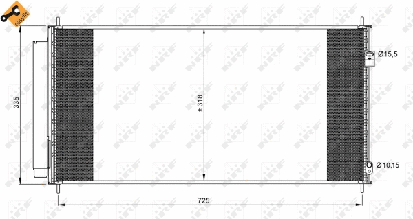 Condenseur, climatisation NRF 35943