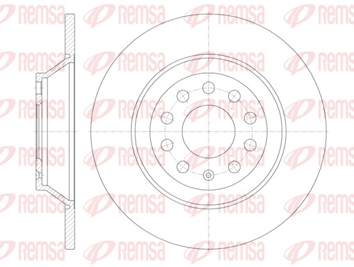 Disque de frein REMSA 6969.00