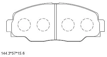 Kit de plaquettes de frein, frein à disque ASIMCO KD2724
