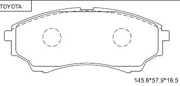 Kit de plaquettes de frein, frein à disque ASIMCO KD2759