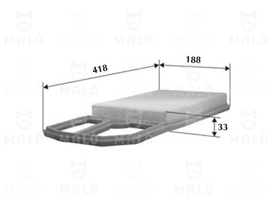 Filtre à air AKRON-MALÒ 1500394