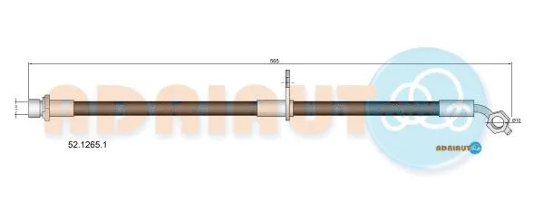 Flexible de frein ADRIAUTO 52.1265.1