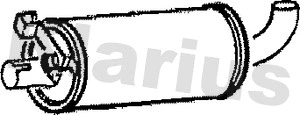 Silencieux central KLARIUS 210250
