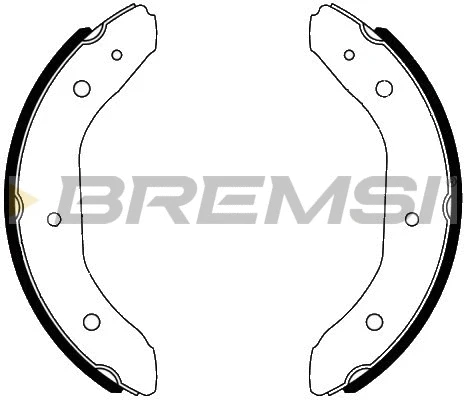 Jeu de mâchoires de frein BREMSI GF0988