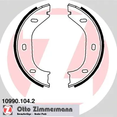 Jeu de mâchoires de frein, frein de stationnement ZIMMERMANN 10990.104.2