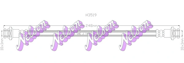 Flexible de frein KAWE H3519