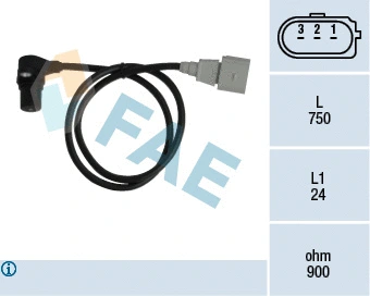 Capteur d'angle, vilebrequin FAE 79059