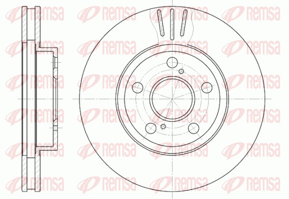 Disque de frein REMSA 6540.10