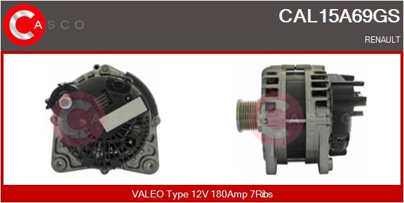 Alternateur CASCO CAL15A69GS