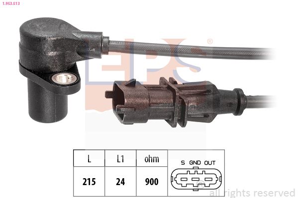 Capteur d'angle, vilebrequin MDR EPS-1953 513