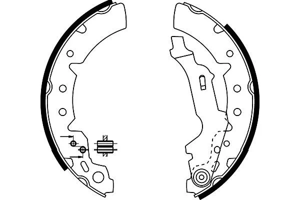 Jeu de mâchoires de frein KAVO PARTS KBS-9931