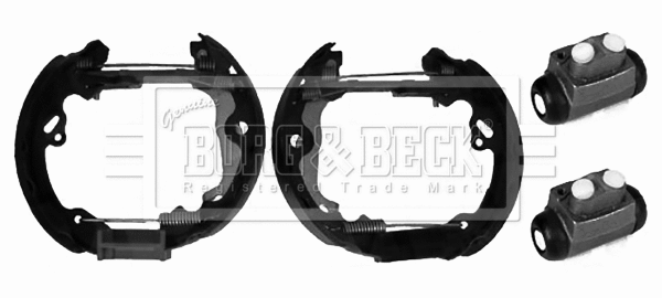 Jeu de mâchoires de frein BORG & BECK BBS1045K