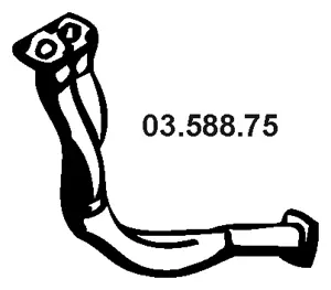 Tuyau d'échappement EBERSPÄCHER 03.588.75