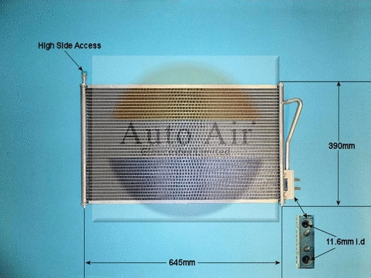 Condenseur, climatisation AUTO AIR GLOUCESTER 16-9714