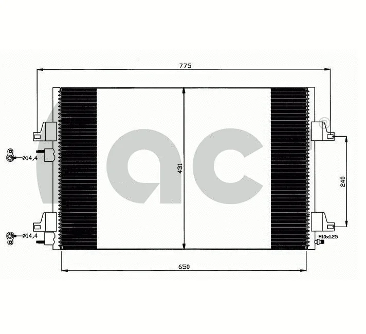 Condenseur, climatisation ACR 300622