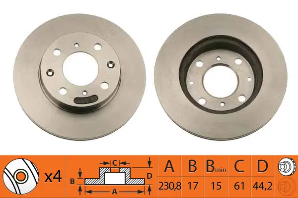 Disque de frein SB BR28101T