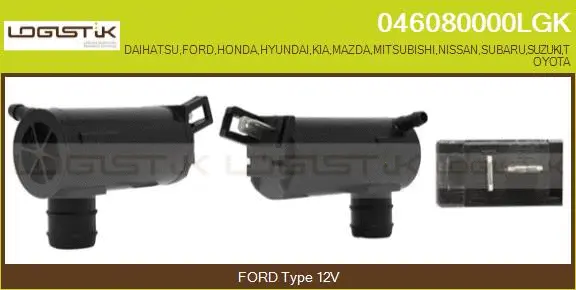 Pompe d'eau de nettoyage, nettoyage des vitres LGK 046080000LGK