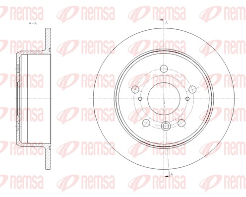 Disque de frein REMSA 62033.00